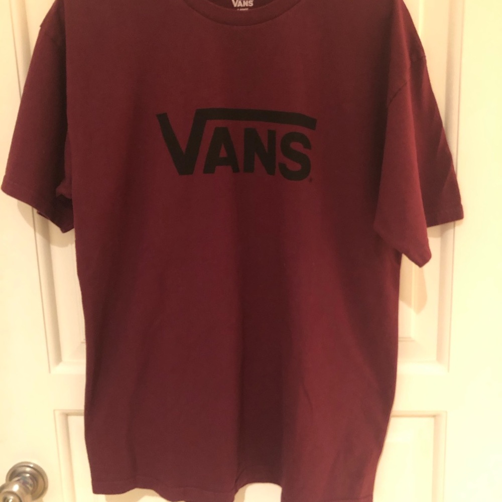 Maroon vans tshirt